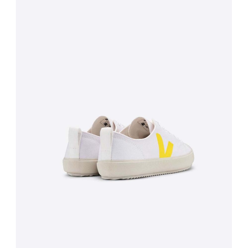 παπουτσια γυναικεια Veja NOVA CANVAS White/Yellow | GR 477RVD